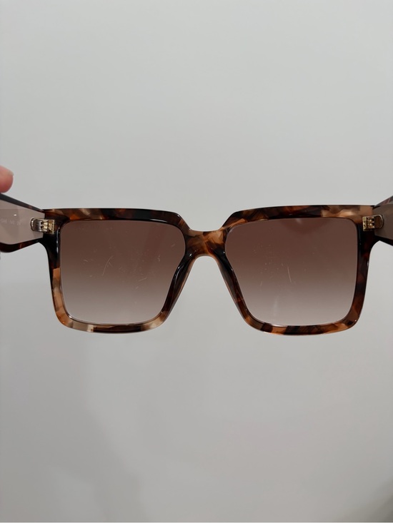 Authentic Prada Tortoiseshell Square Sunglasses with Brown Gradient Lenses main image 7